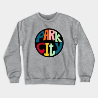 Park City Colors in Black Circle Crewneck Sweatshirt